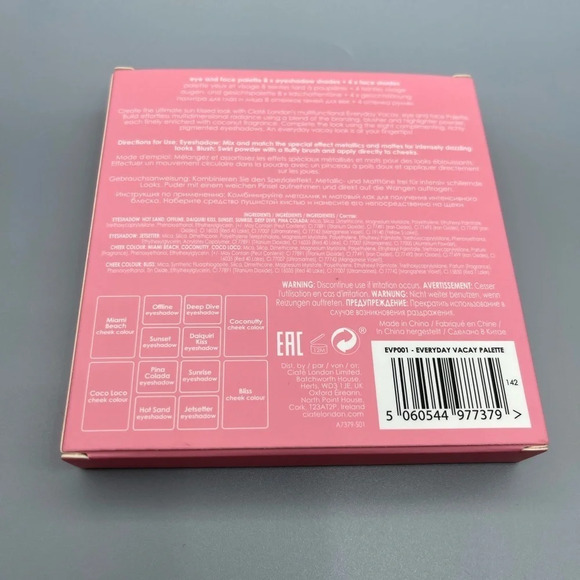 CIATÉ London's Everyday Vacay Eye & Face Palette Beachy Rose Gold Glam, NIB - Picture 3 of 4
